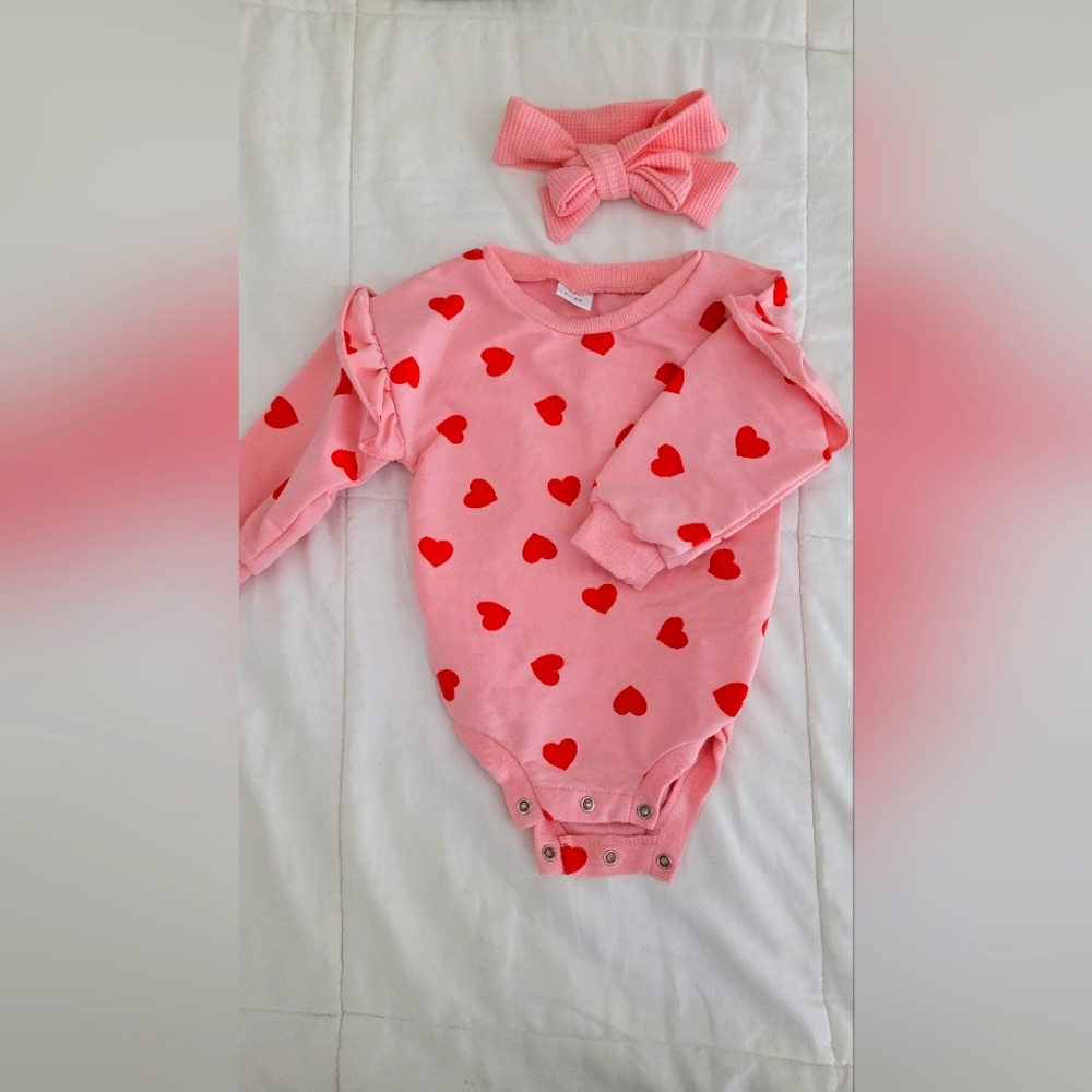 Baby girl long sleeve romper